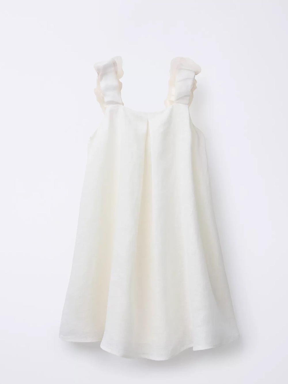 Zara 100% LINEN ORGANZA DRESS